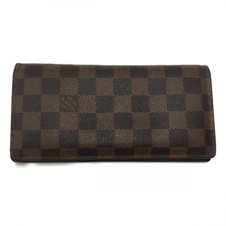  LOUIS VUITTON ルイヴィトン 財布 ダミエ ポリトフォイユ・ブラザ N60017