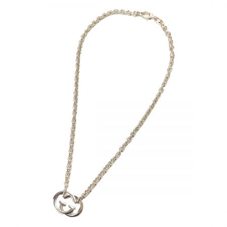  GUCCI グッチ インターロッキング GGネックレス シルバー