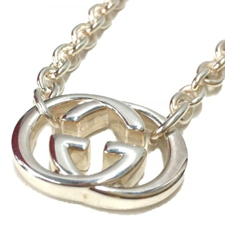  GUCCI グッチ インターロッキング GGネックレス シルバー