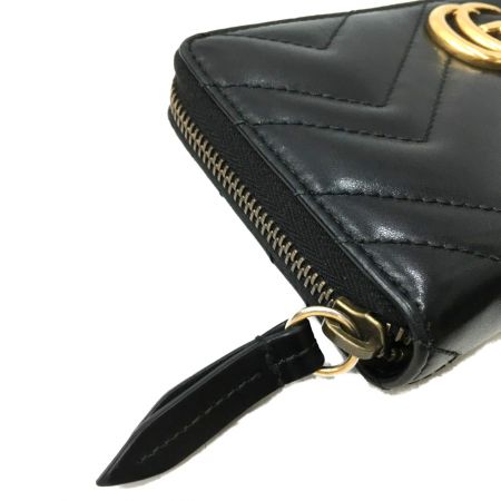  GUCCI グッチ GGマーモント ジップアラウンドウォレット 443123･525040 ブラック