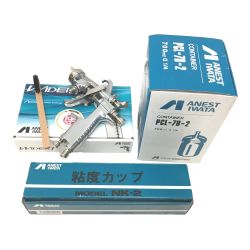 △△ ANEST IWATA 小型ｽﾌﾟﾚｰｶﾞﾝ×1WIDER1 13E2P ｺﾝﾃﾅ×1 PCL-7B-2 シルバー Sランク