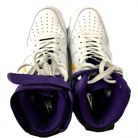  NIKE ナイキ スニーカー エアフォースワン レイカーズ BQ4591-101 ホワイト x パープル