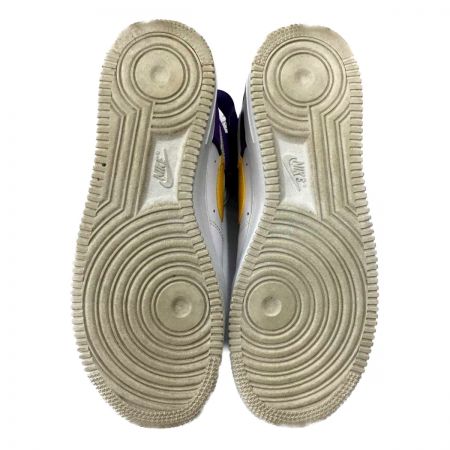  NIKE ナイキ スニーカー エアフォースワン レイカーズ BQ4591-101 ホワイト x パープル