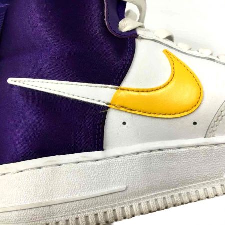  NIKE ナイキ スニーカー エアフォースワン レイカーズ BQ4591-101 ホワイト x パープル
