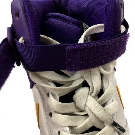  NIKE ナイキ スニーカー エアフォースワン レイカーズ BQ4591-101 ホワイト x パープル