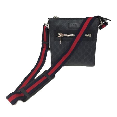  GUCCI グッチ GGスプリーム スモール メッセンジャーバッグ 523599 ブラック