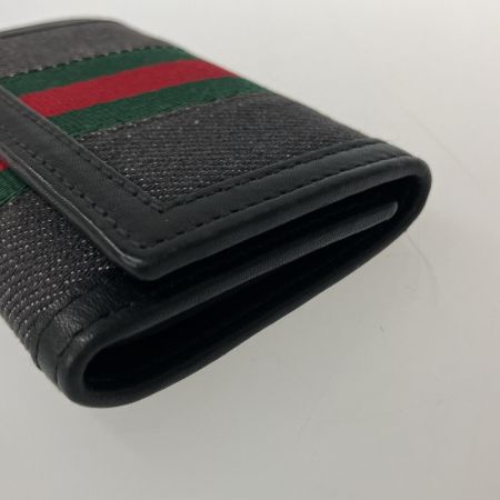  GUCCI グッチ 6連キーケース シェリーライン デニム×レザー 76337 0416