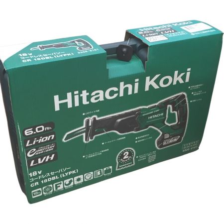  HiKOKI ハイコーキ 18V コードレスセーバソー 充電式　電池・急速充電器・ケース付 CR18DBL　LYPK グリーン