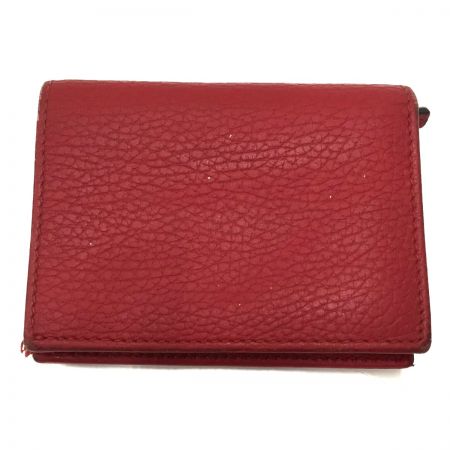  GUCCI グッチ プチ GG マーモント 二つ折り財布 456126 レッド