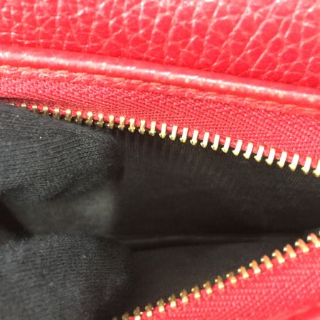  GUCCI グッチ プチ GG マーモント 二つ折り財布 456126 レッド