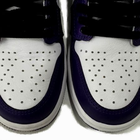  NIKE ナイキ エアジョーダン1 レトロ ハイ コート パープル　26cm 555088-500 ホワイト×パープル