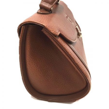  Burberrys バーバリーズ 牛革 ハンドバッグ ヴィンテージ ノバチェック YM981 ブラウン