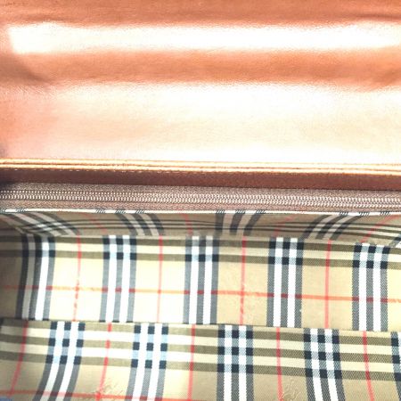  Burberrys バーバリーズ 牛革 ハンドバッグ ヴィンテージ ノバチェック YM981 ブラウン