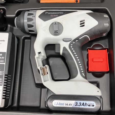  Panasonic パナソニック 充電マルチハンマードリル 充電器・充電池2個・ケース付 EZ7840LZ2S-B