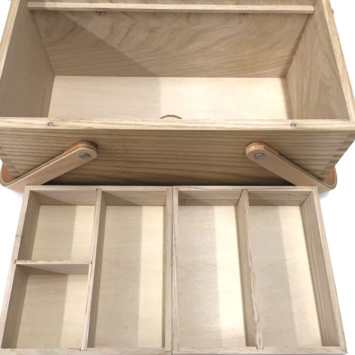 CLASSIKY 栗のソーイングボックス 裁縫箱 倉敷意匠 - 中古小物