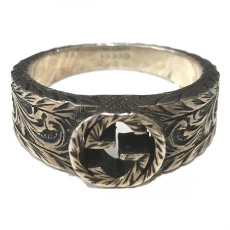  GUCCI グッチ 蔓草模様 インターロッキングG ＳＶ 15号 指輪 リング