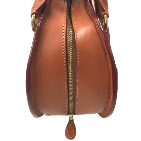  イタガキ leather craft by Emi タウンボストンバッグ ブラウン