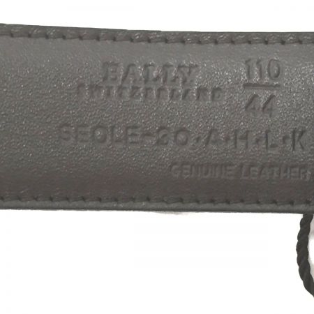  BALLY バリ レザーベルト　ゴールドバックル  ブラック