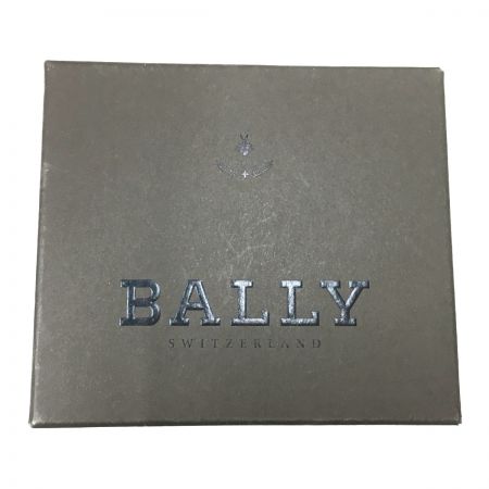  BALLY バリ レザーカードケース　赤白赤 ブラウン