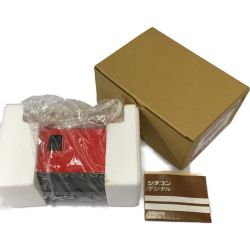 △△ CITIZEN シチズン レトロデジタル電気時計 ハイリーフ・カーチス② 5RD025  レッド Sランク