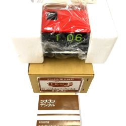 △△ CITIZEN シチズン レトロデジタル電気時計 ハイリーフ・カーチス③ 5RD025 レッド Sランク