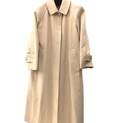 △△ Burberrys バーバリーズ ヴィンテージ ノバチェック スカーフ柄 比翼仕立てコート ベージュ Bランク