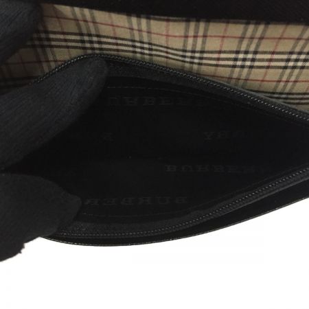 BURBERRY バーバリー 二つ折り長財布 チェック ブラック