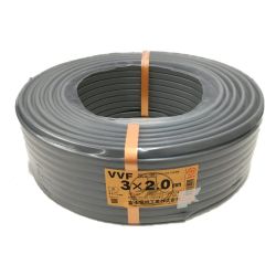 △△  富士電線 VVFケーブル 3×2.0mm　100ｍ　3×2 Sランク