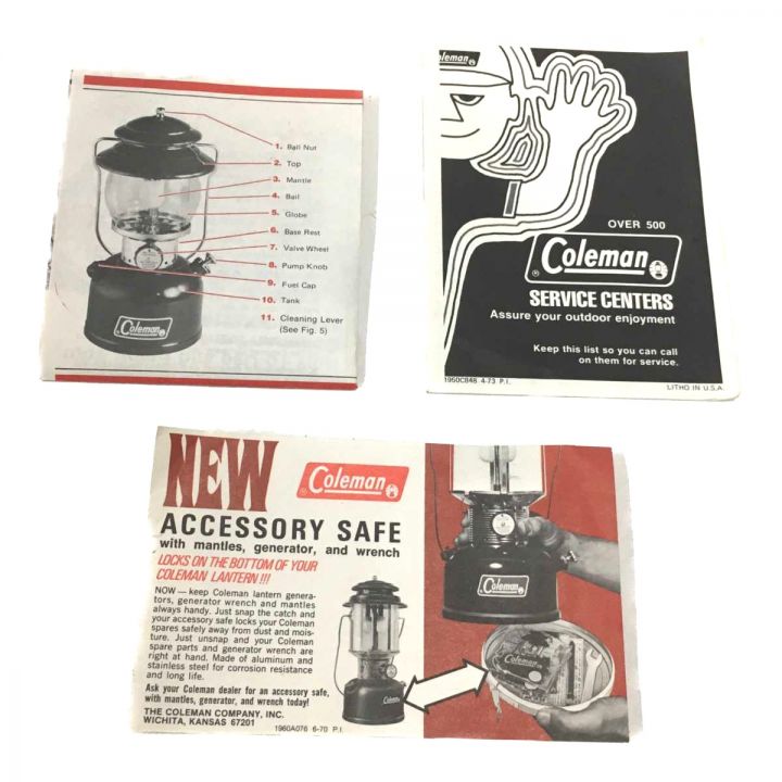 Coleman コールマン ガゾリンランタン MODEL 200A ガルウィングメタル