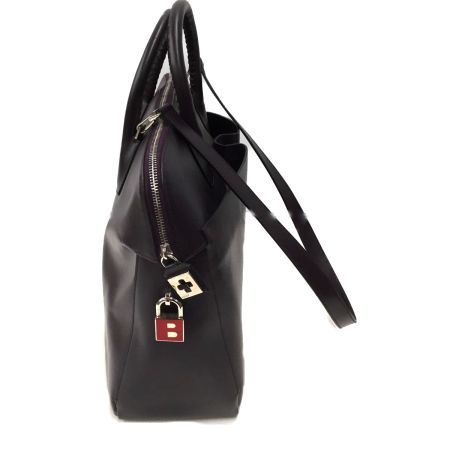  BALLY バリ ビジネスバッグ 2WAY　レザー パープル