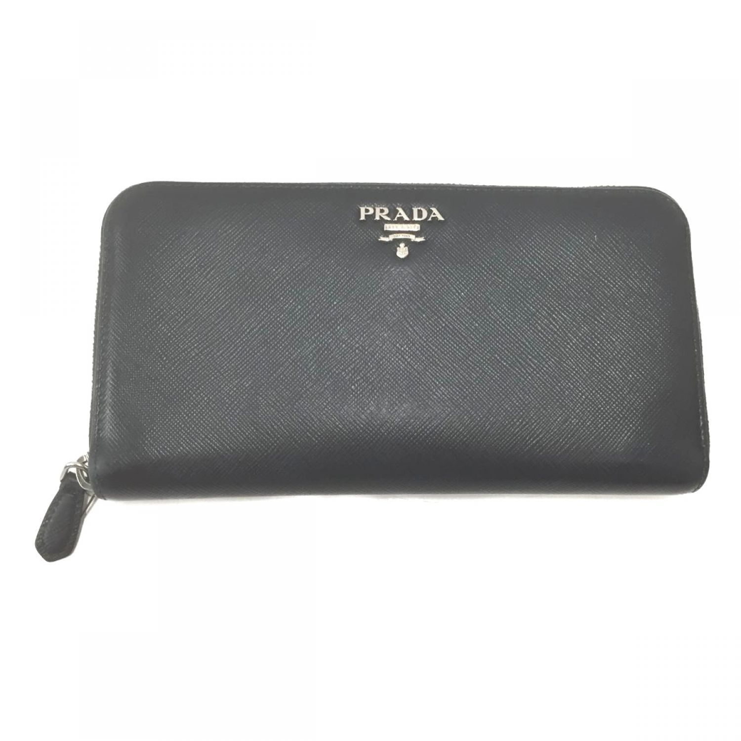 中古】 PRADA プラダ 1ML506 ラウンドファスナー財布 サフィアーノ