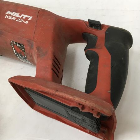  Hilti ヒルティ コードレスレシプロソー WSR22-A レッド 21.6v ケース付 粉塵噴出あり