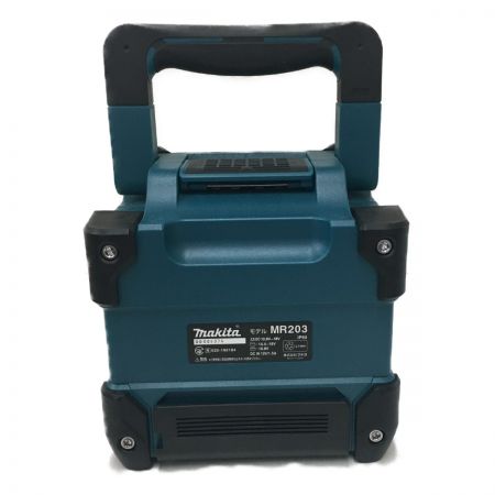  MAKITA マキタ 充電式スピーカー　10.0Ｖ～18Ｖ MR203 ブルー