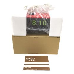 △△ CITIZEN シチズン レトロデジタル電気時計 ハイリーフ・カーチス 5RD025 レッド Sランク