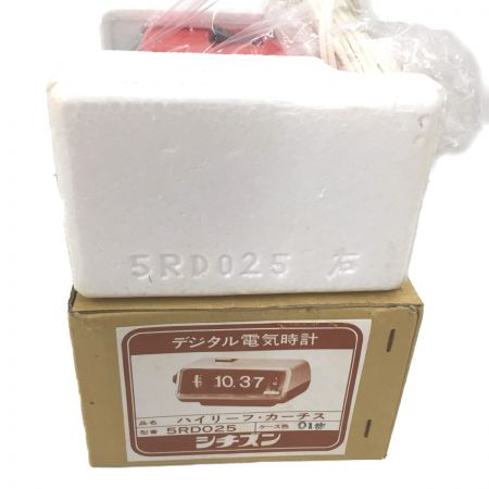  CITIZEN シチズン レトロデジタル電気時計 ハイリーフ・カーチス(3) 5RD025 レッド