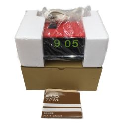 △△ CITIZEN シチズン レトロデジタル電気時計 ハイリーフ・カーチス② 5RD025 レッド Sランク