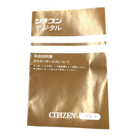  CITIZEN シチズン レトロデジタル電気時計 ハイリーフ・カーチス 5RD025 レッド