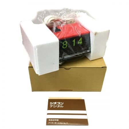  CITIZEN シチズン レトロデジタル電気時計 ハイリーフ・カーチス③ 5RD025 レッド