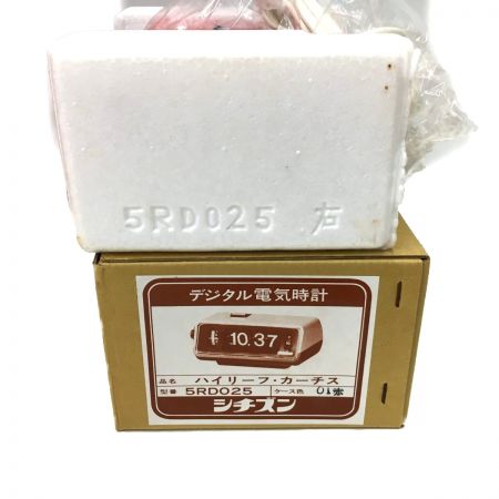  CITIZEN シチズン レトロデジタル電気時計 ハイリーフ・カーチス③ 5RD025 レッド