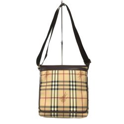 △△ BURBERRY LONDON バーバリーロンドン ショルダーバッグ ノバチェック ホースシャドー Bランク