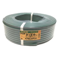 △△ 富士電線工業(FUJI ELECTRIC WIRE) VVFケーブル 3×2.0mm　100ｍ　3×2 公団用 Sランク