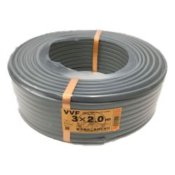 △△  富士電線 VVFケーブル 3×2.0mm　100ｍ　3×2  Sランク