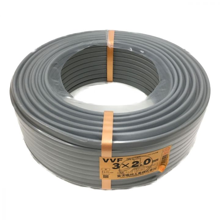 富士電線 VVFケーブル 3×2.0mm 100m 3×2｜中古｜なんでも 