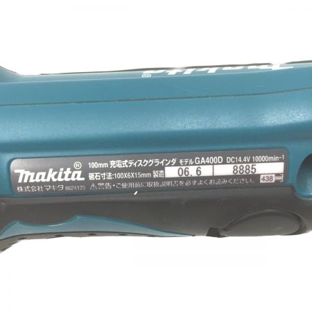  MAKITA マキタ ディスクグラインダー GA400DRF 14.4V