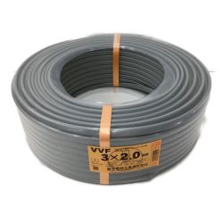 △△ 富士電線工業(FUJI ELECTRIC WIRE) VVFケーブル 3×2.0mm　100ｍ　3×2 Sランク