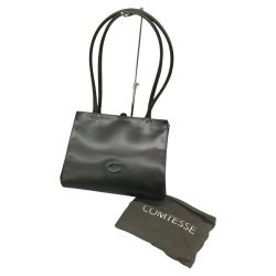 △△ COMTESSE ショルダーバッグ レザー  ブラック Bランク