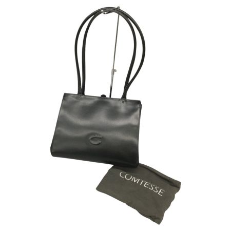  COMTESSE ショルダーバッグ レザー  ブラック