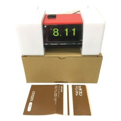 △△ CITIZEN シチズン ハイリーフカーチス 赤 5RD025　レトロデジタル電気 パタパタ時計 Sランク