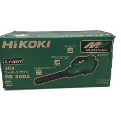 △△ HiKOKI ハイコーキ コードレスブロワ　36Ｖ RB36DA(XP) グリーン Sランク