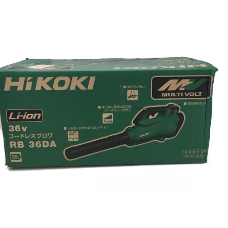  HiKOKI ハイコーキ コードレスブロワ　36Ｖ RB36DA(XP) グリーン